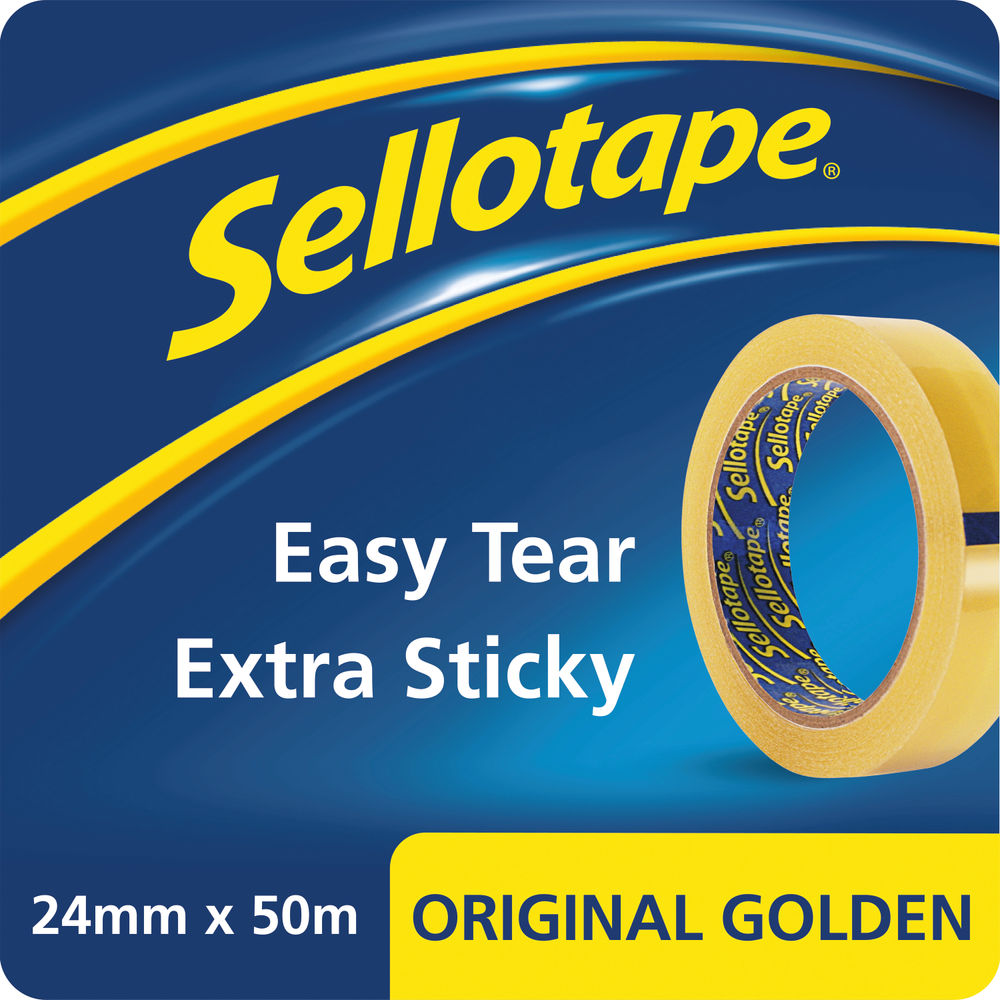 Sellotape Original Golden Tape 24mmx50m