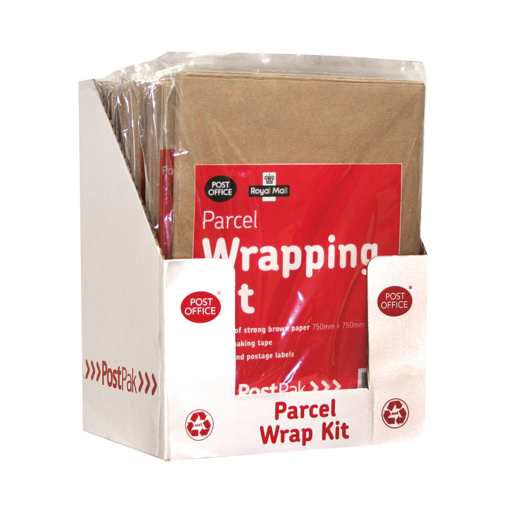 Parcel wrapping paper top