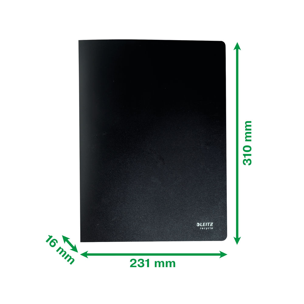 Leitz Recycle A4 Black 40 Pocket Display Book