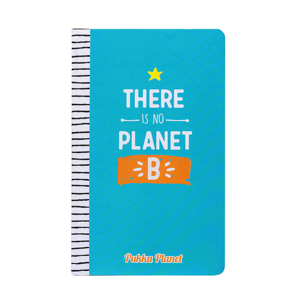 Pukka Planet Notepad No Planet B Soft Cover Blue 9703-SPP