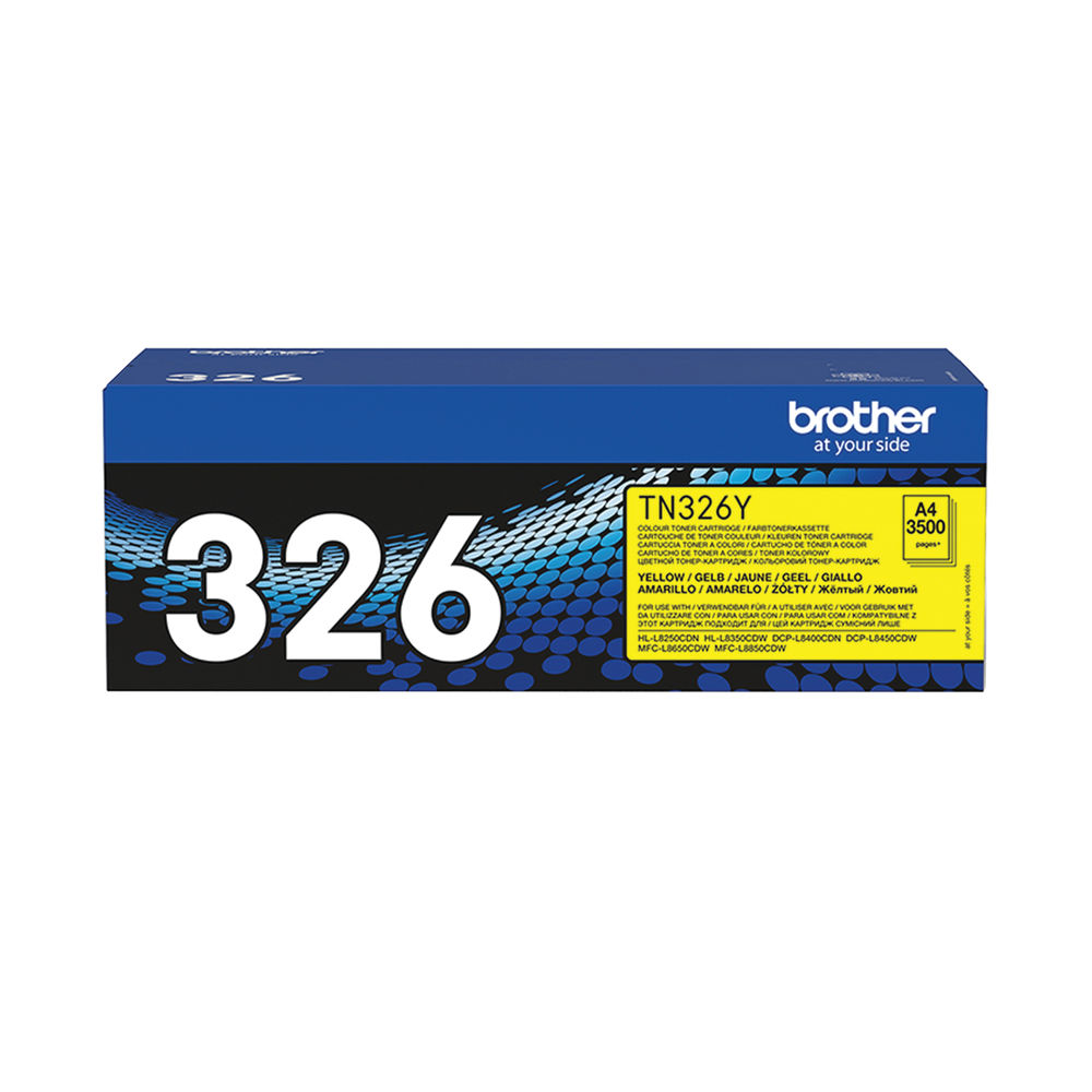 Brother 326 Yellow High Capacity Toner Cartridge - TN326Y