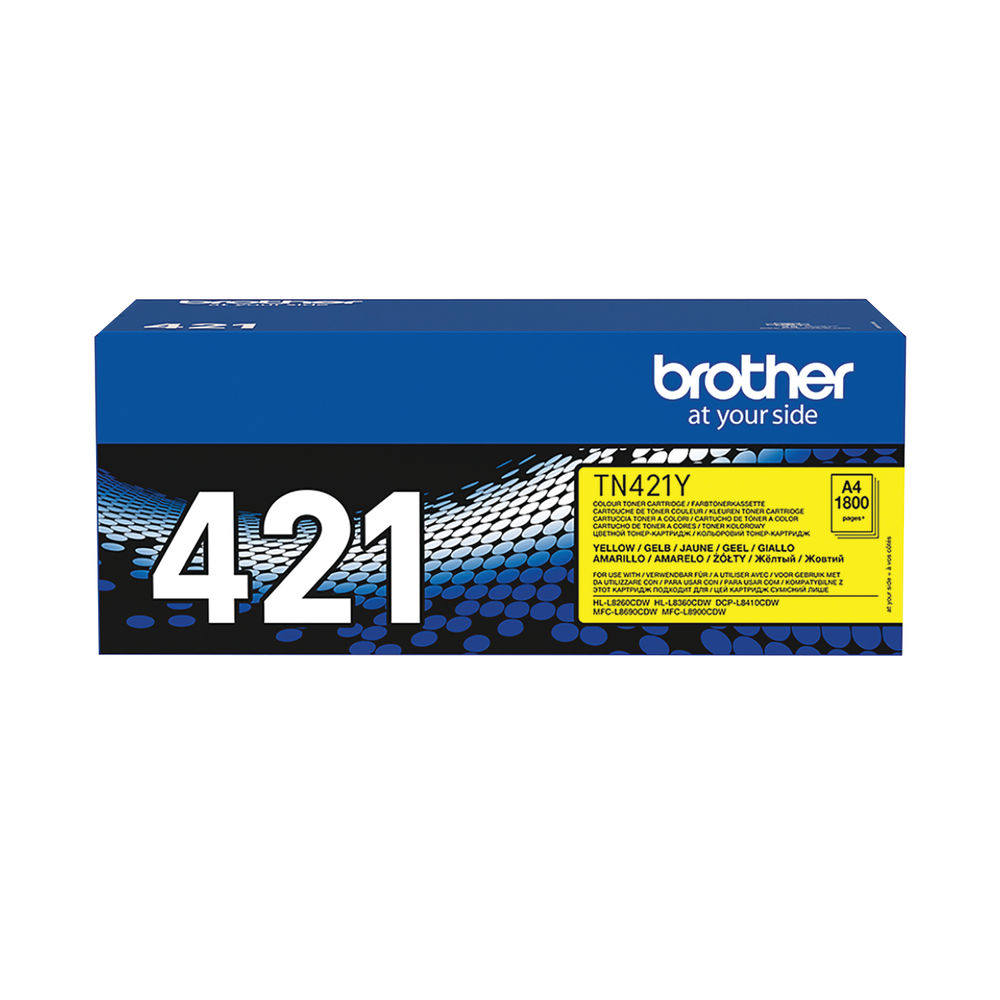 Brother 421 Yellow Toner Cartridge - TN421Y