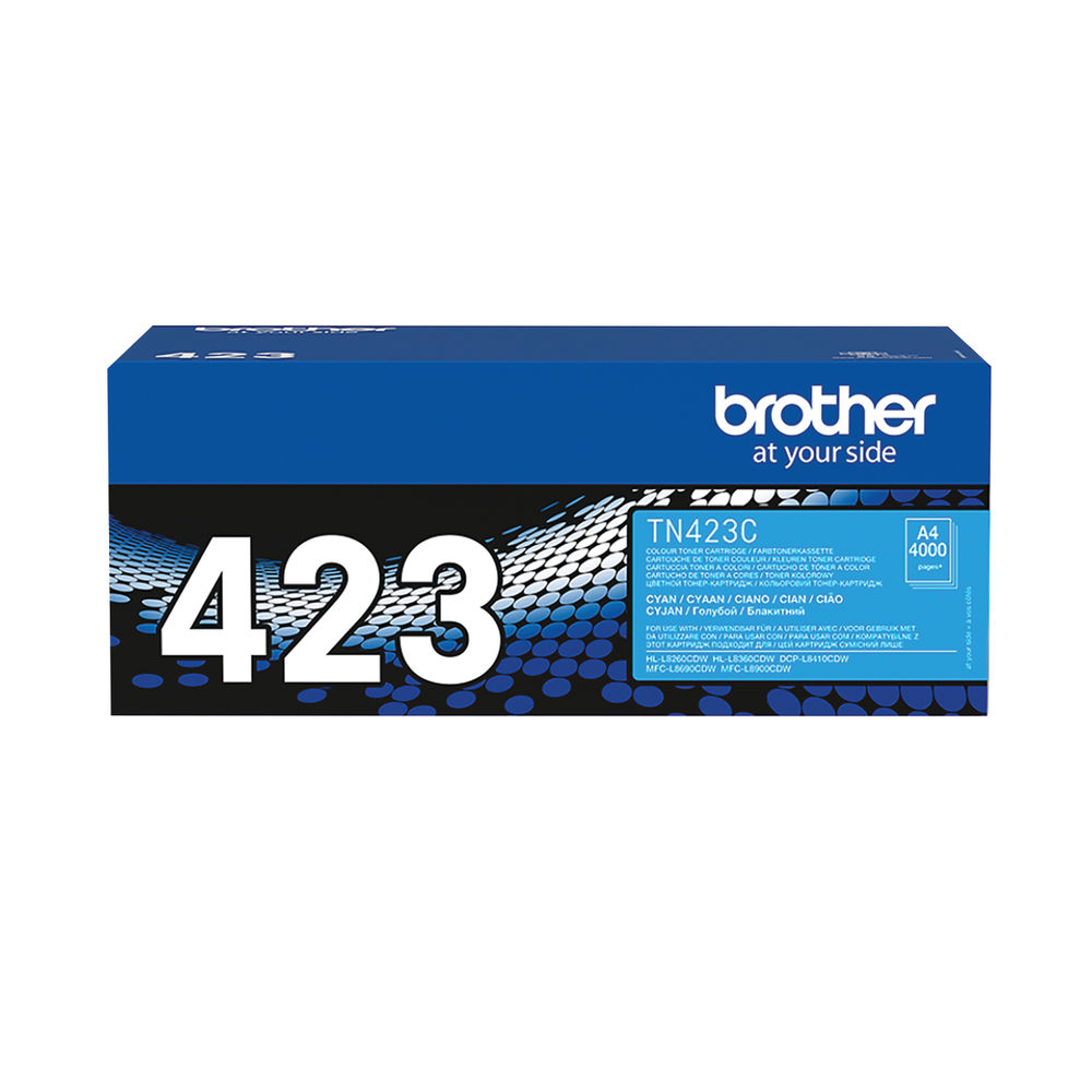 Brother 423 Cyan High Capacity Toner Cartridge - TN423C