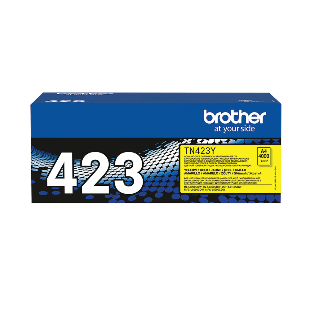 Brother 423 Yellow High Capacity Toner Cartridge - TN423Y