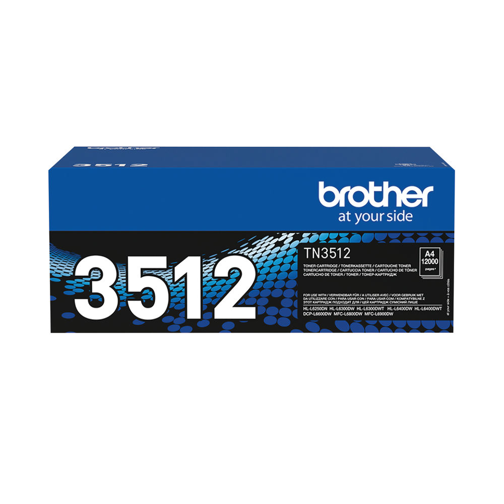 Brother 3512 Black Super High Yield Toner Cartridge - TN3512