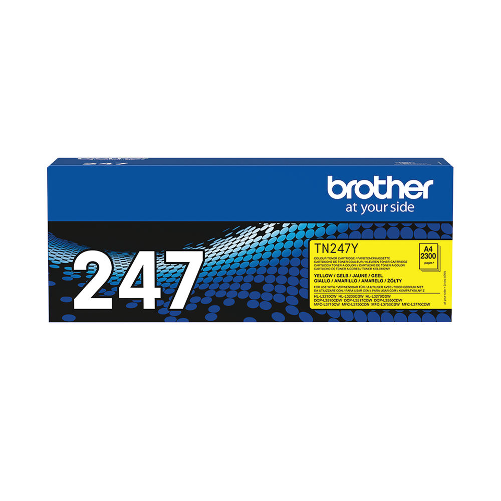 Brother TN247Y High Capacity Yellow Toner Cartridge - TN247Y