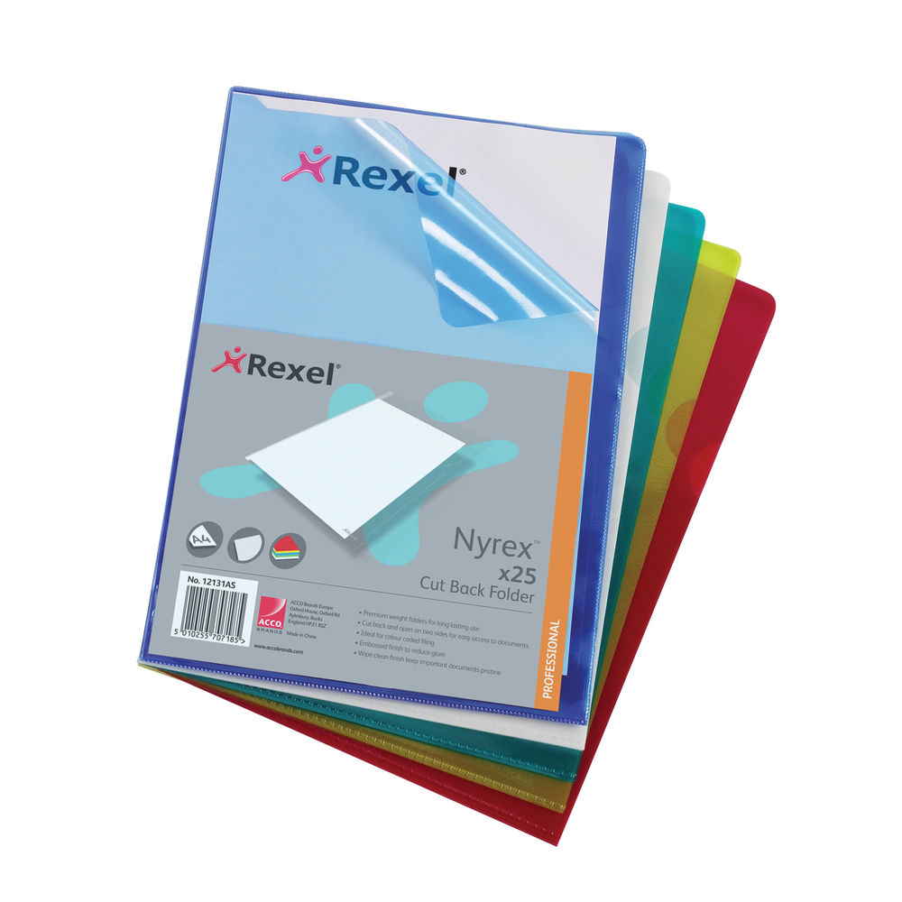 Download Rexel Nyrex Cut Back Folder A4 Assorted (25 Pack) PFA4C ... Yellowimages Mockups