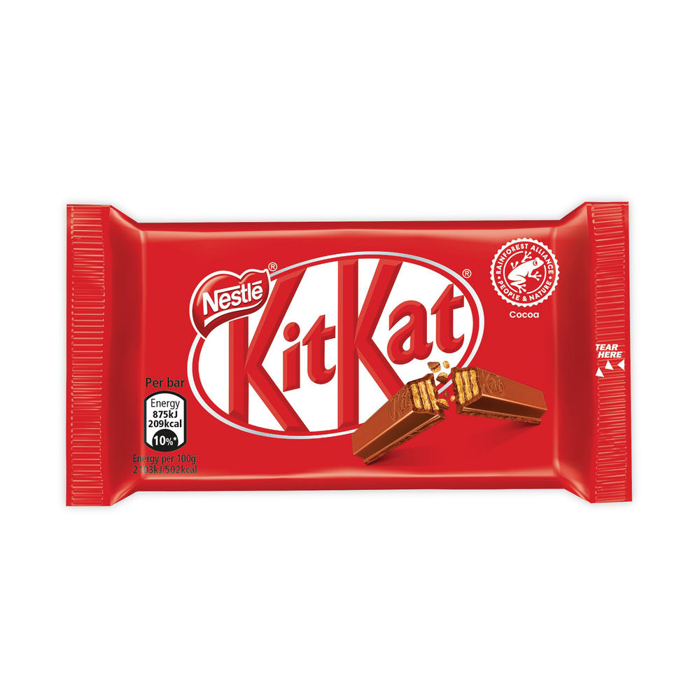 Nestle KitKat Milk Chocolate 4 Fingers, Pack of 24 | 12351222