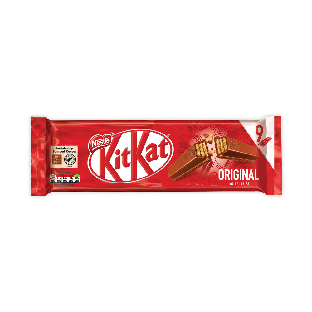 Nestle KitKat Milk Chocolate 2 Fingers, Pack of 9 | 12339411