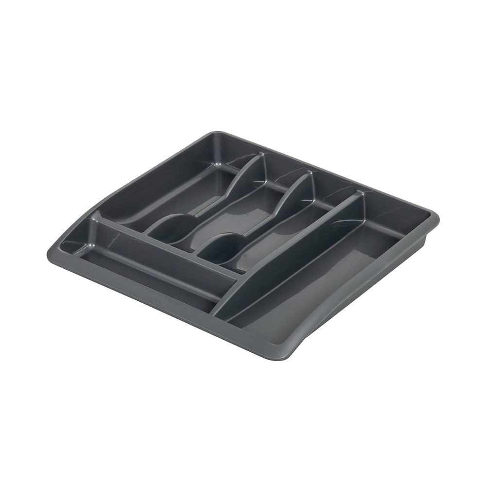 Addis Cutlery Tray Metallic Grey