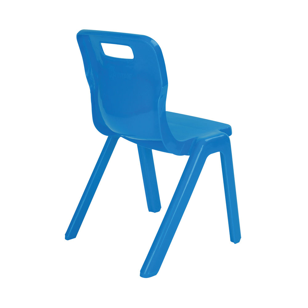 Titan 430mm Blue One Piece Chair