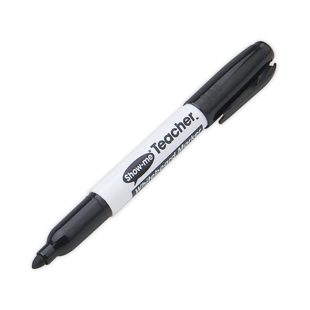 Show-me Black Teacher Drywipe Marker (Pack of 50)