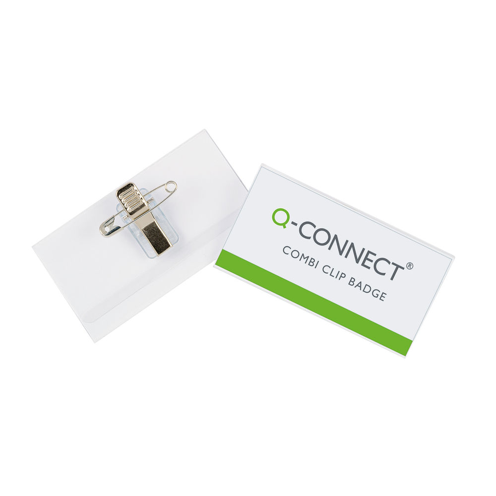 Q-Connect Combination Badge 54x90mm (Pack of 50)