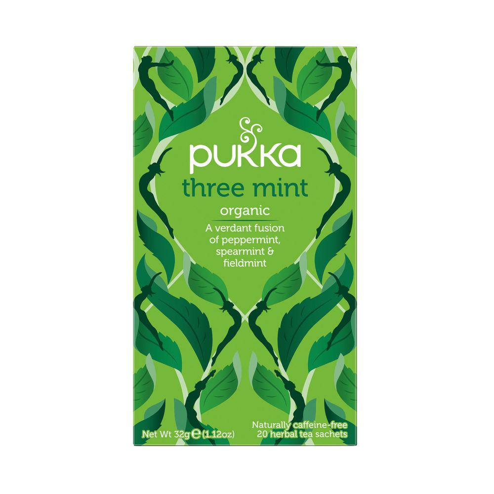 Pukka Three Mint Tea Bags (Pack of 20) P5025