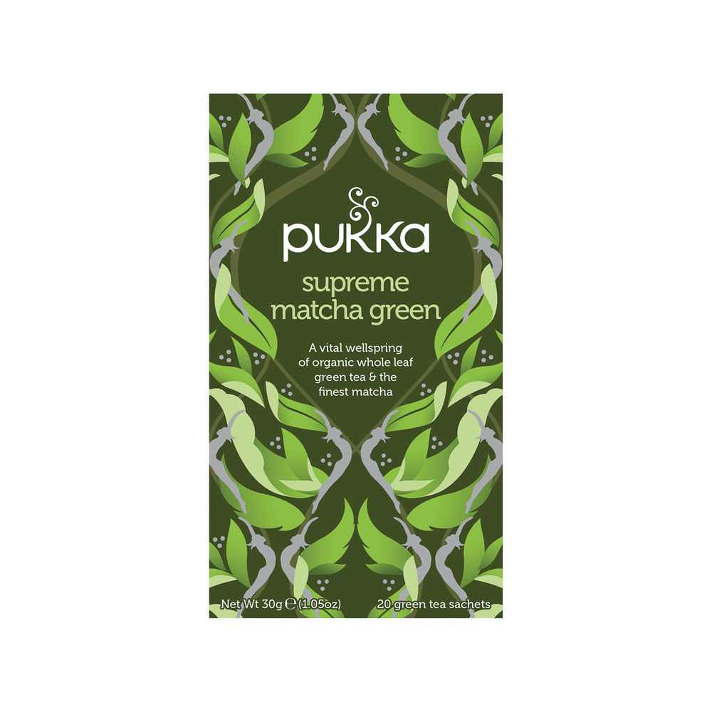 Pukka Supreme Matcha Green Tea Sachets, Pack of 20 | P5056SE