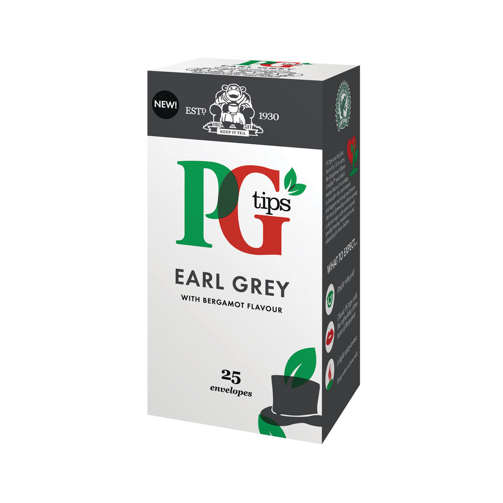 PG Tips Earl Grey Envelope Tea Bags (Pack of 25)