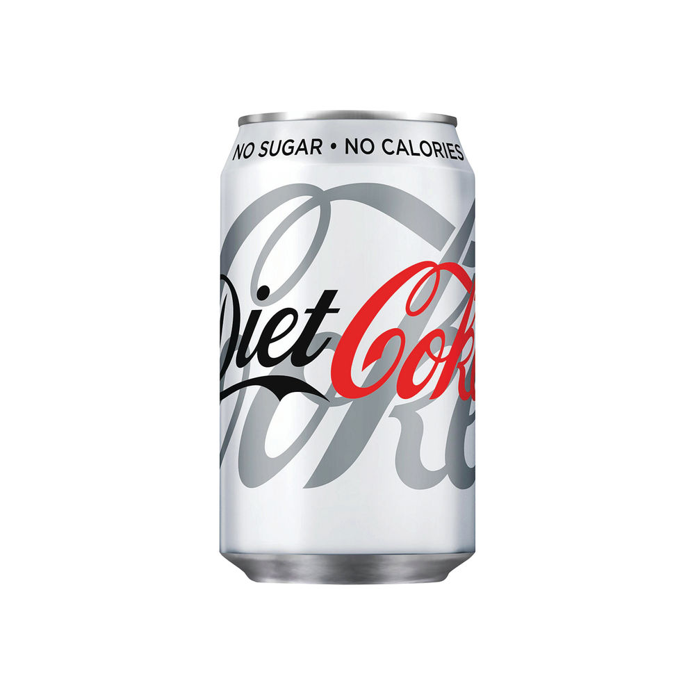 Diet Coke 330ml Cans, Pack of 24 | 100224