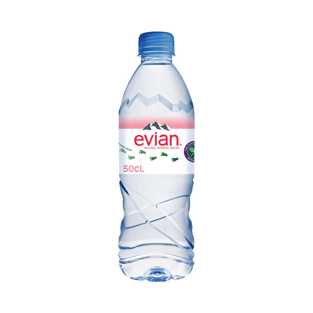 Evian Natural Spring Water 500ml (Pack of 24)