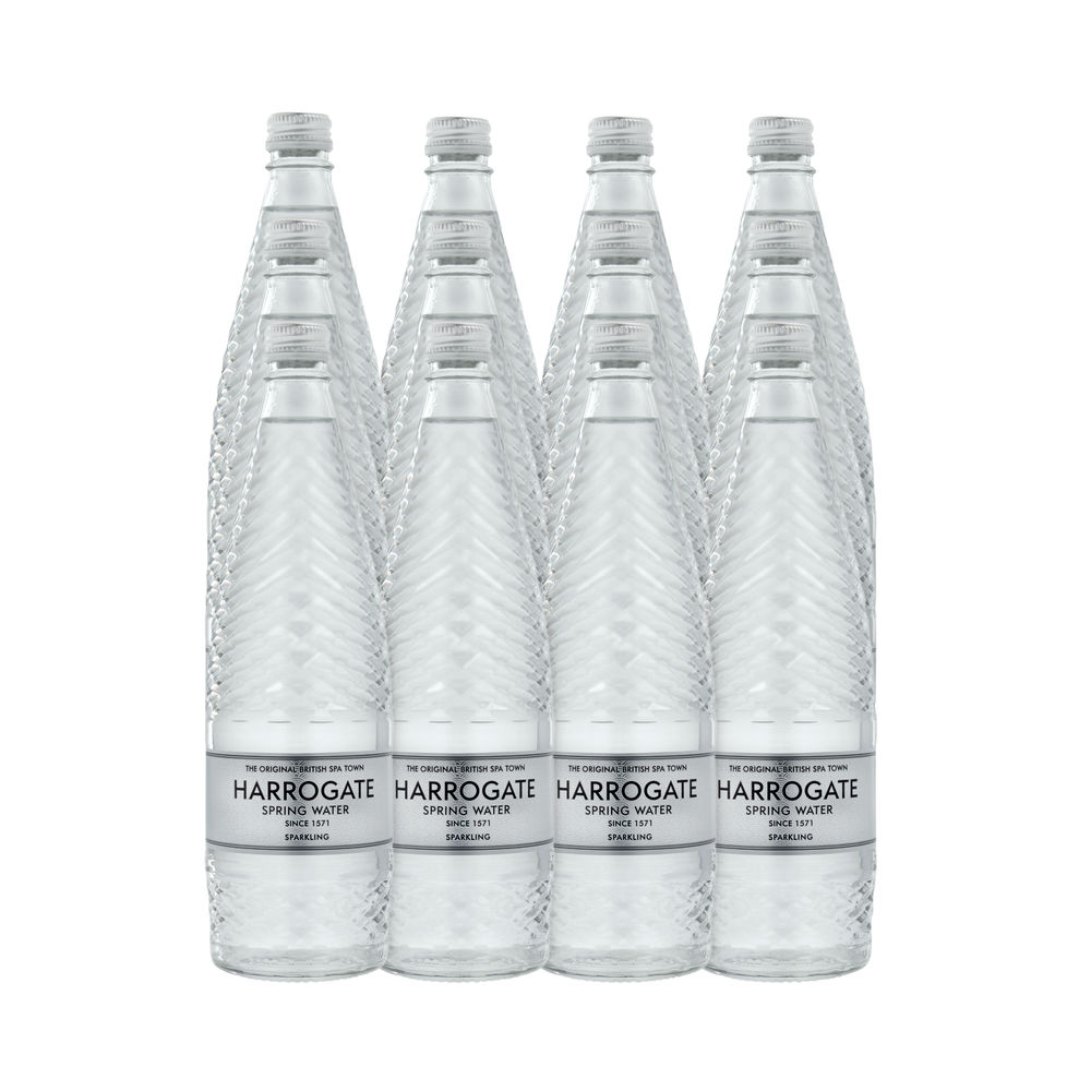 Harrogate Sparkling Spring Water Glass Bottle 750ml (Pack of 12) G750122C