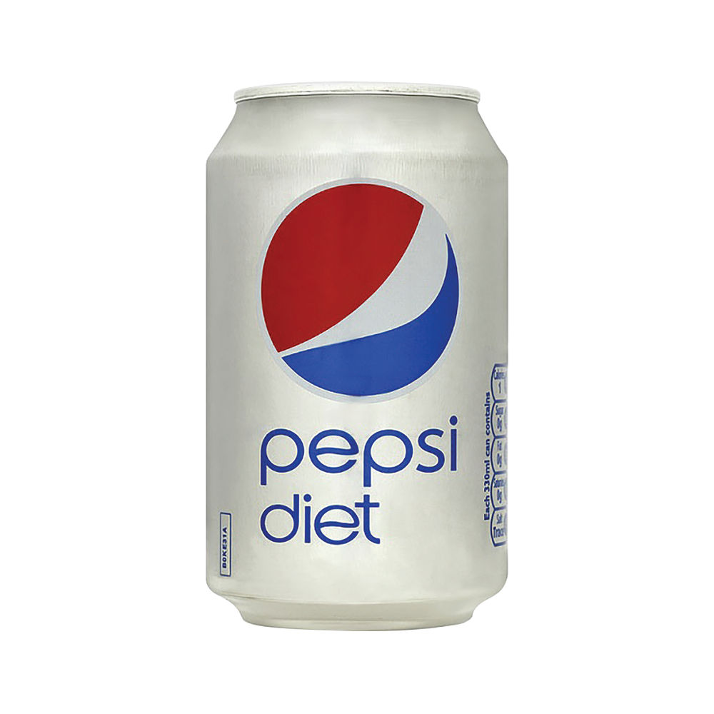 Diet Pepsi Cans 330ml (Pack of 24) 202428