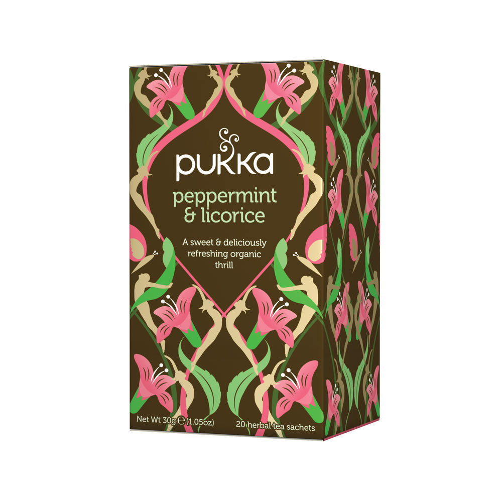 Pukka Peppermint and Liquorice Tea Bags (Pack of 20)