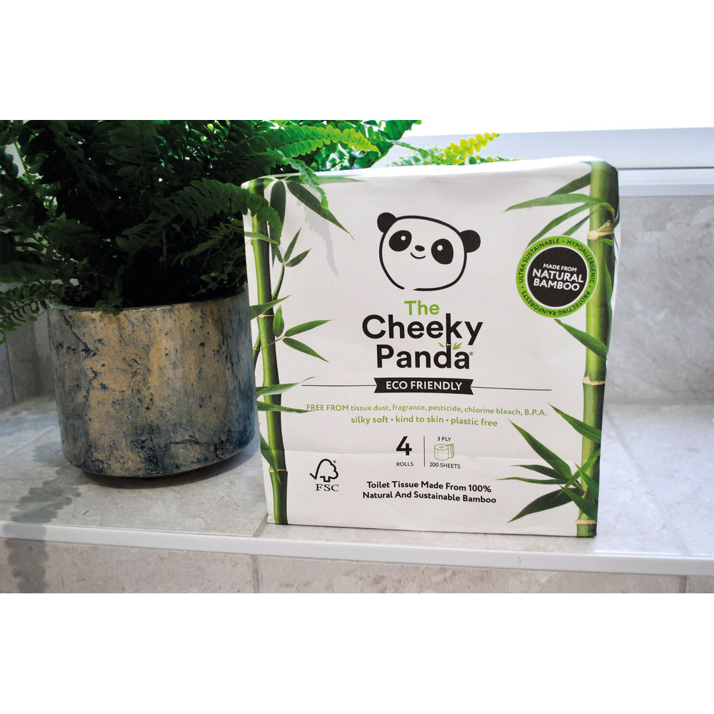 Cheeky Panda Bamboo 4 Toilet Rolls (Pack of 6)