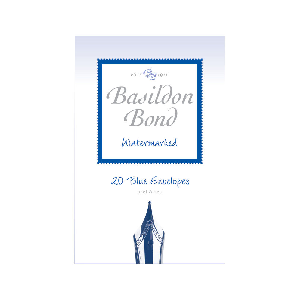 Basildon Bond Duke Blue 95 x 143mm Envelopes 90gsm, 10 Packs x 20 - 100080064