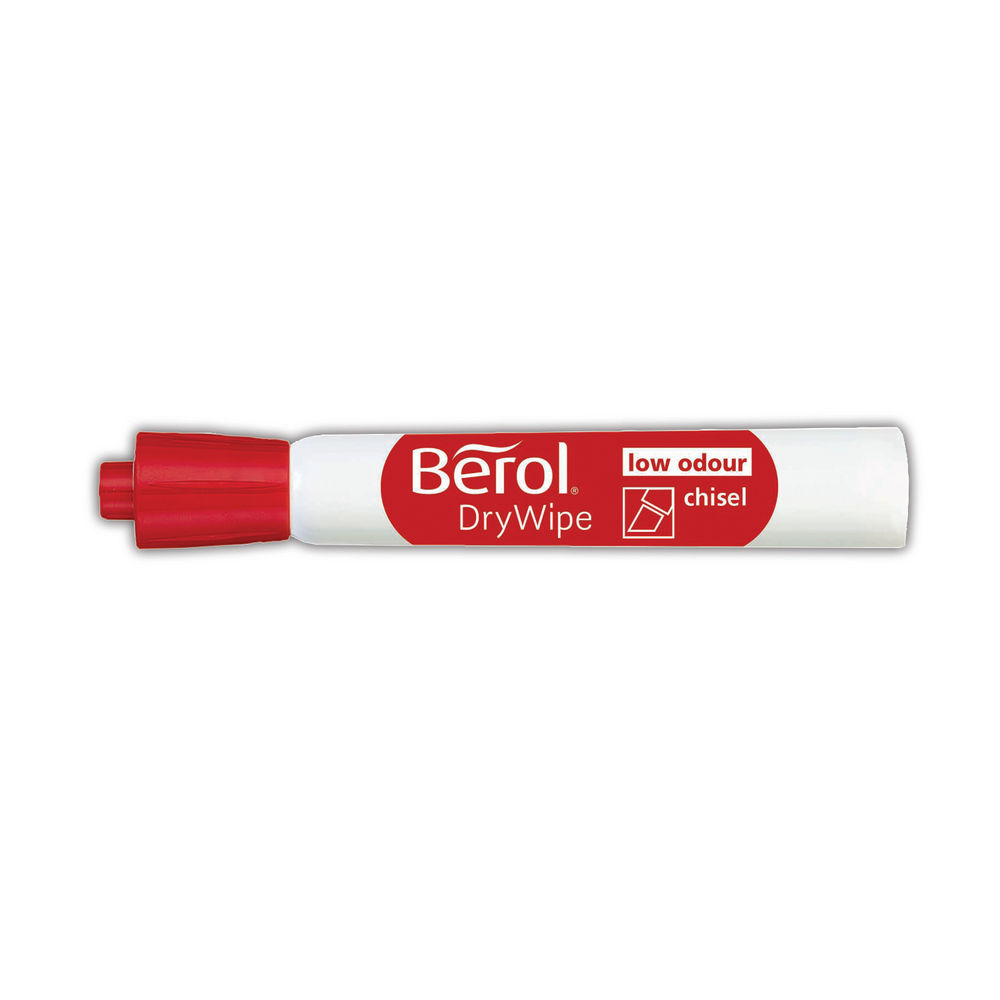 Berol Drywipe Assorted Chisel Tip Marker (Pack of 48)