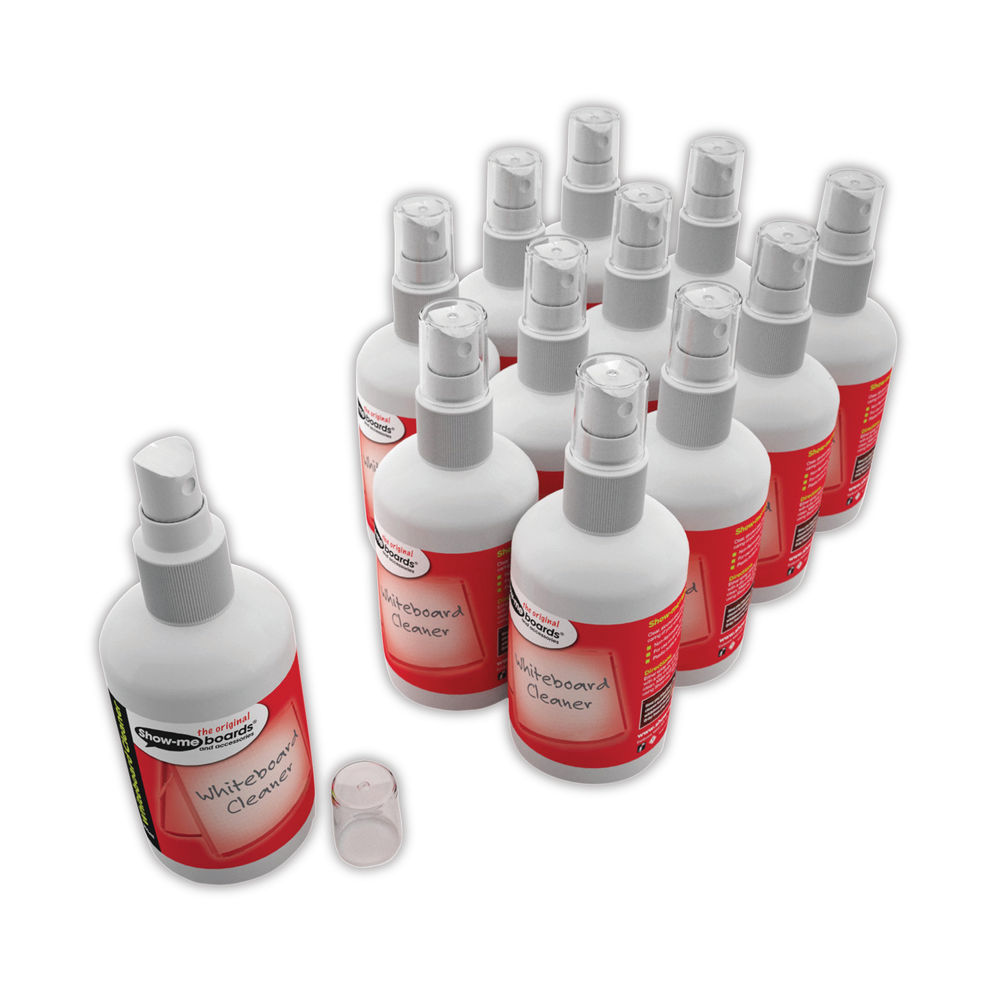 Show-me 250ml Whiteboard Cleaner (Pack of 12)