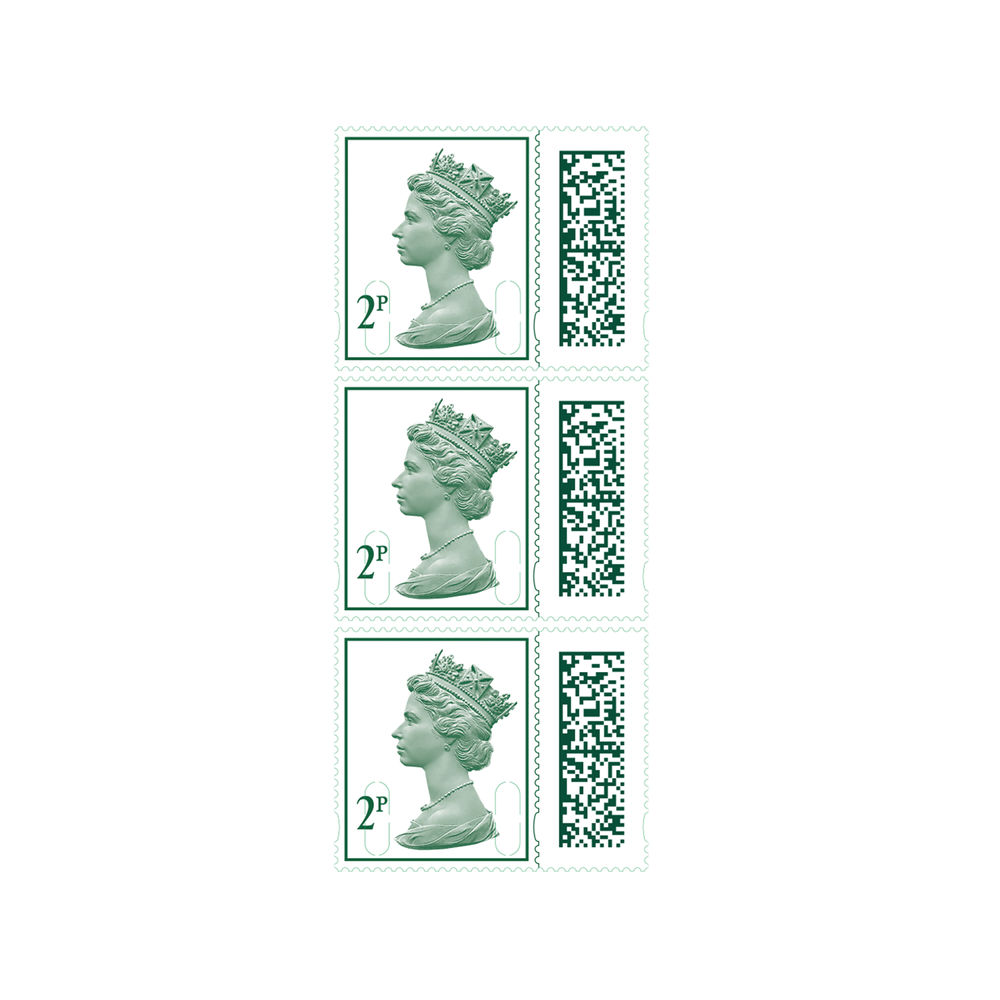 Royal Mail 2p Make Up Value Stamp (Sheet of 25)
