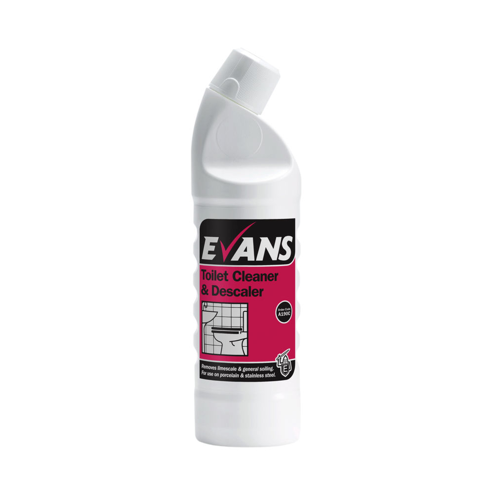 Evans Toilet Cleaner and Descaler 1 Litre (Removes limescale and soiling) A190CE