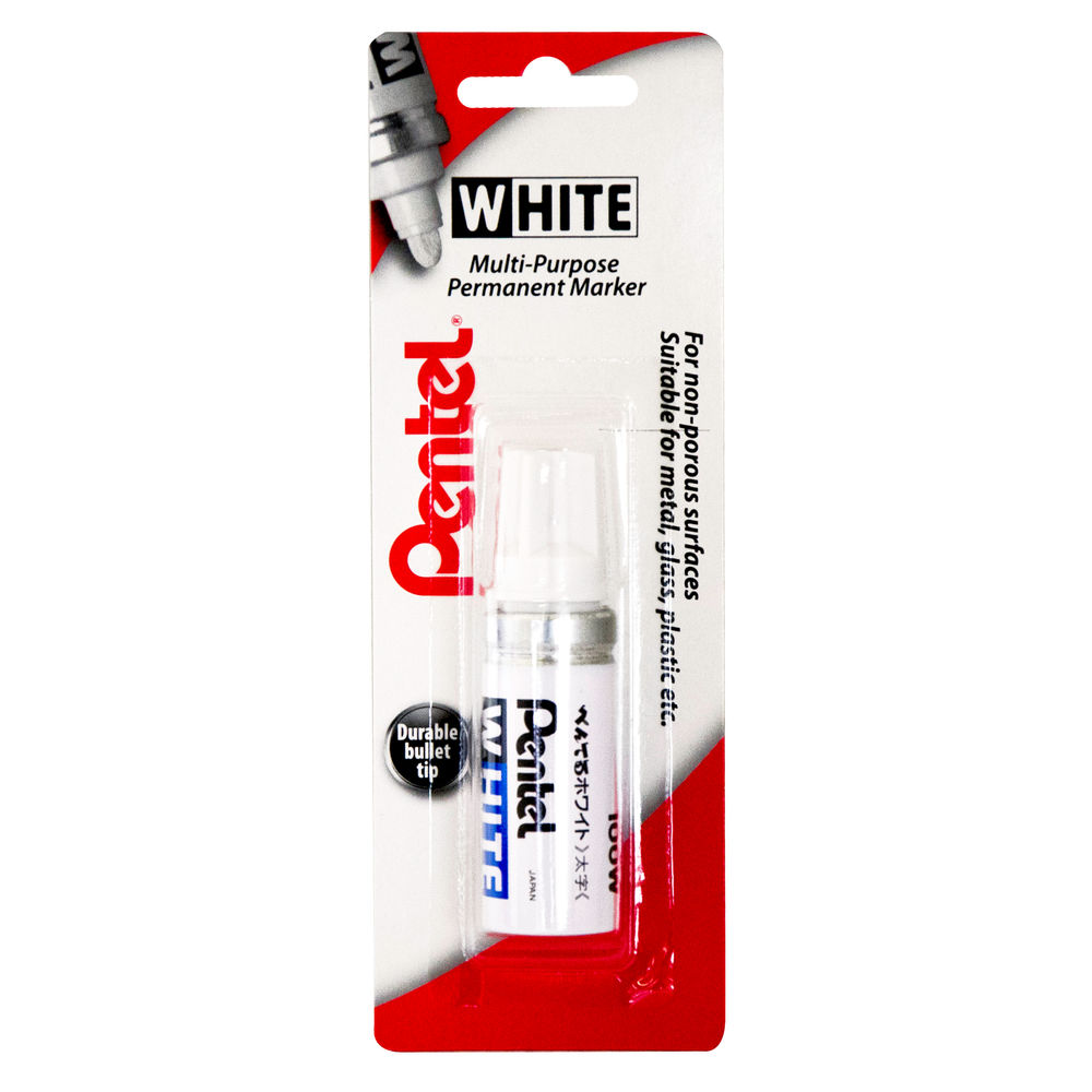 Pentel Paint Marker Bullet Tip Medium White BCX100W