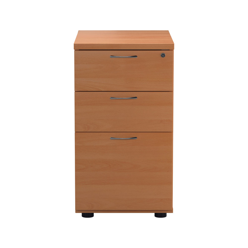 Jemini V2 H730mm Beech 3 Drawer Desk High Pedestal