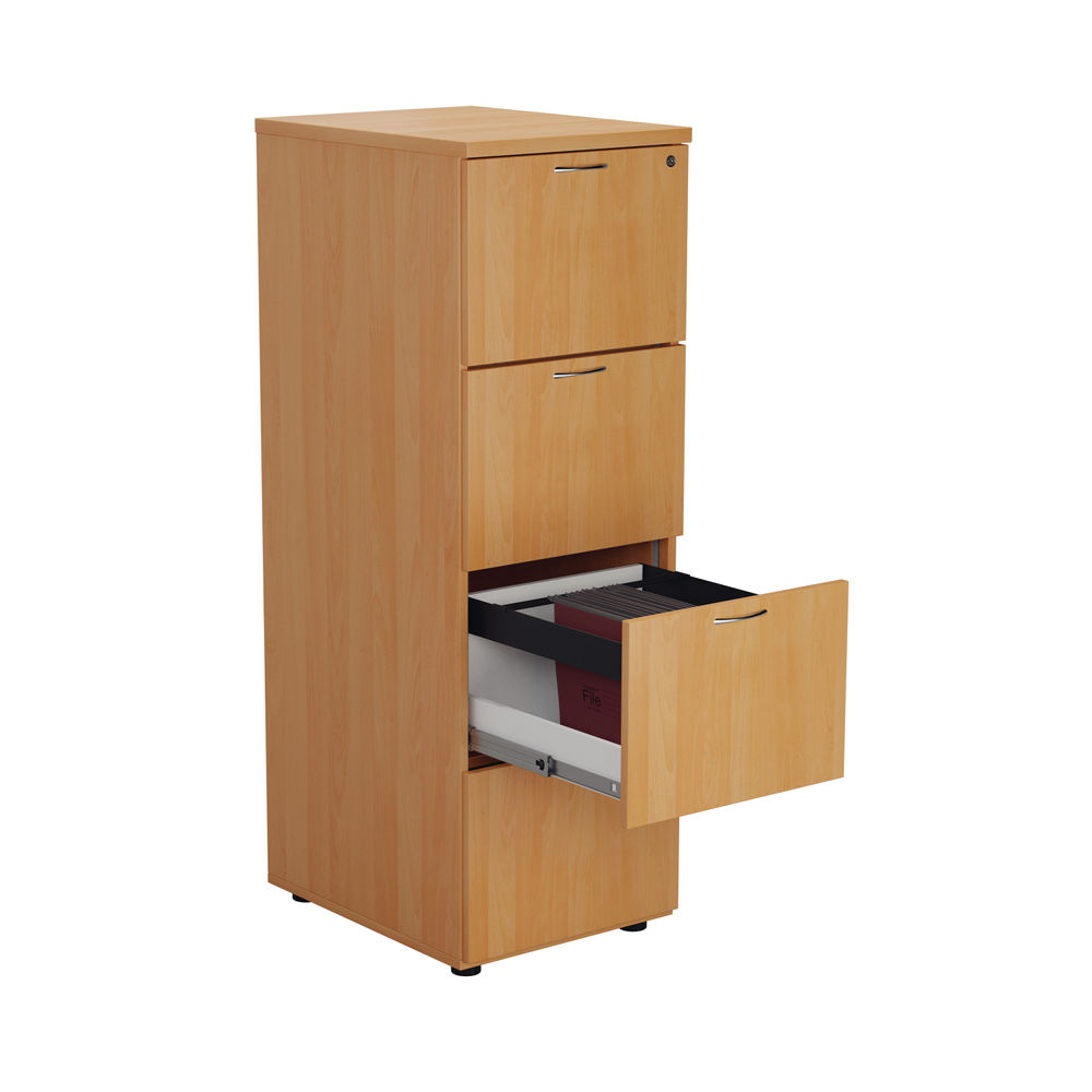 Jemini V2 H1365mm Beech 4 Drawer Filing Cabinet