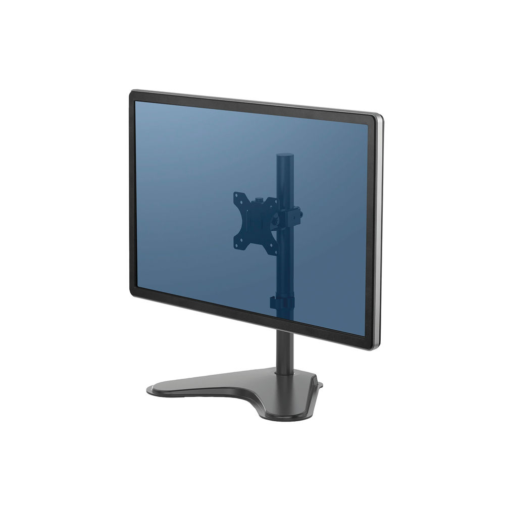 Fellowes Professional Free Standing Single Monitor Arm Black 8049601