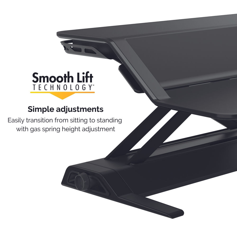 Fellowes Lotus Black Sit Stand Workstation