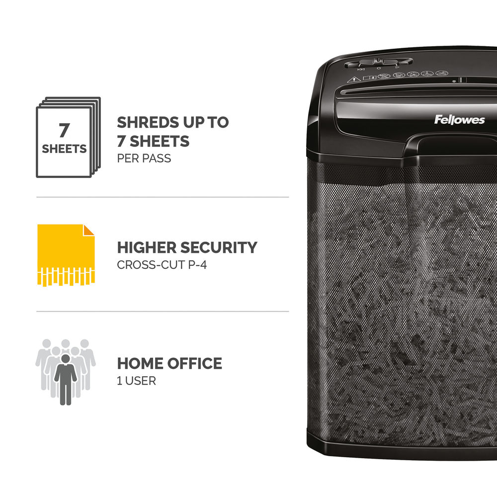 Fellowes Poweshred M-7CM Cross Cut Shredder