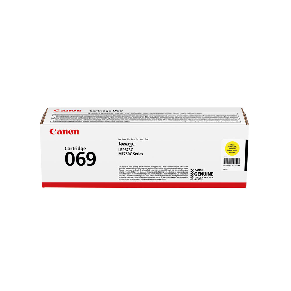 Canon 069 Yellow Toner Cartridge - 5091C002