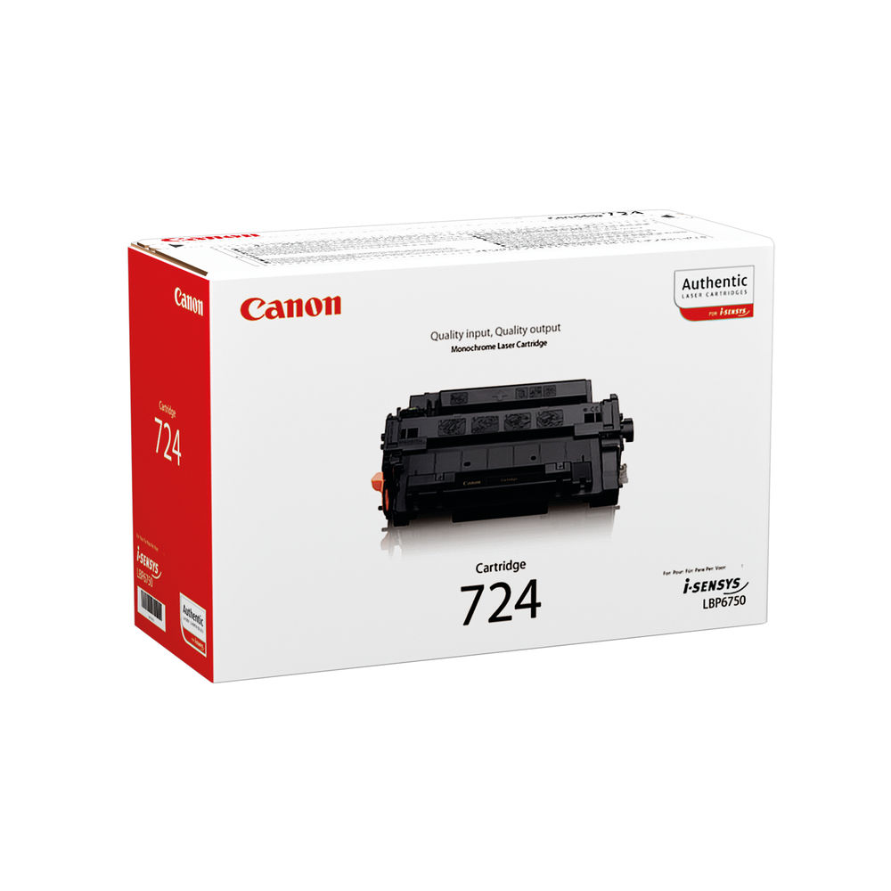 Canon 724 Black Toner Cartridge - 3481B002