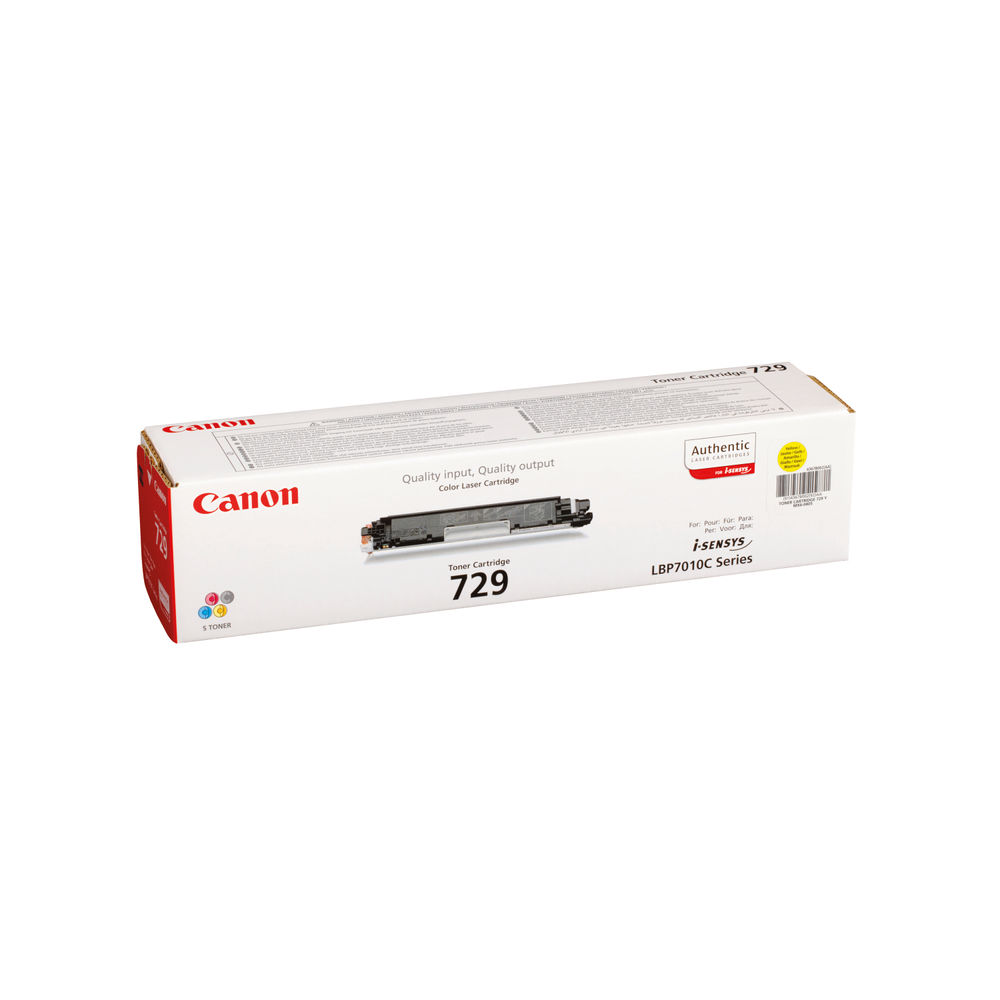 Canon 729 Yellow Toner Cartridge - 4367B002