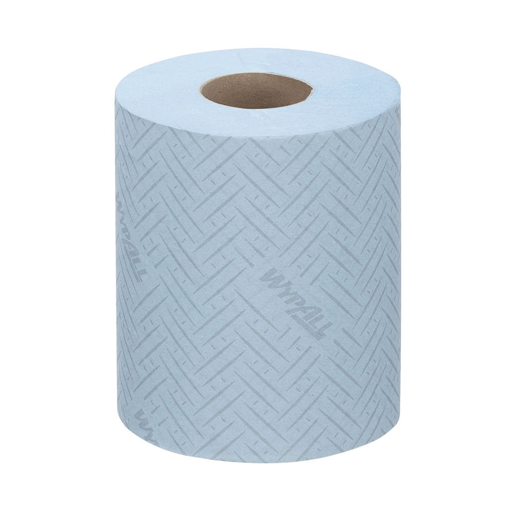 WypAll L10 Blue Food/Hygiene Wiping Paper Roll (Pack of 6)