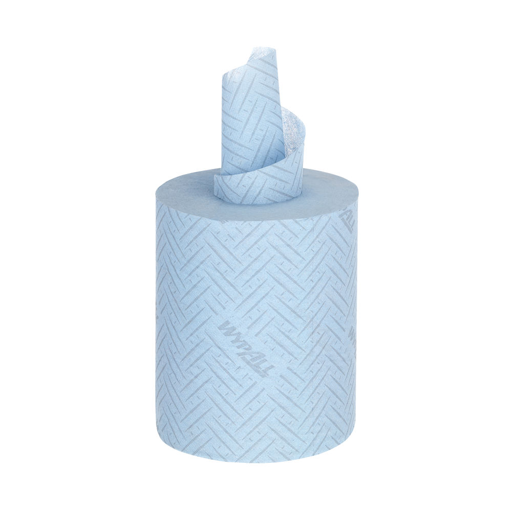 WypAll L10 Blue Food/Hygiene Wiping Paper Roll (Pack of 6)