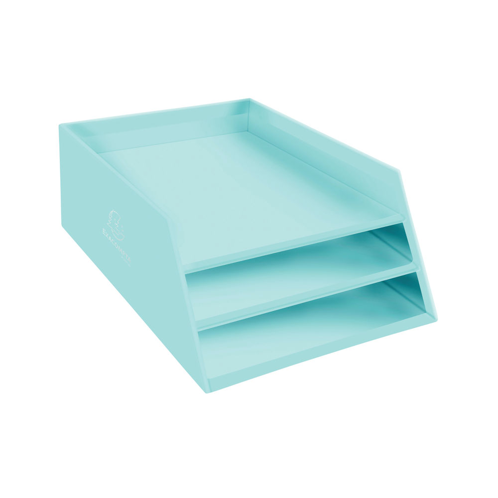 Exacompta Aquarel Letter Tray Set Assorted Pastel (Pack of 4)