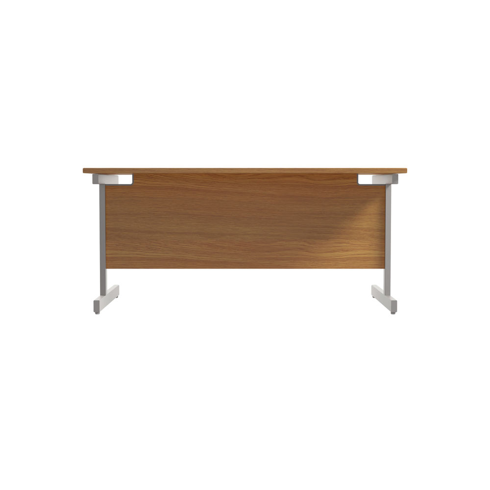 Jemini 1600x800mm Nova Oak/Silver Single Rectangular Desk