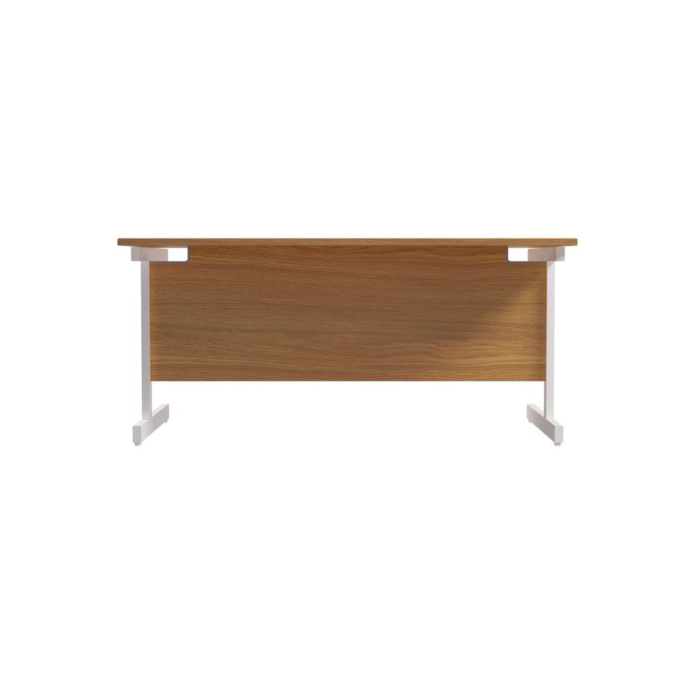 Jemini 1600x800mm Nova Oak/White Single Rectangular Desk