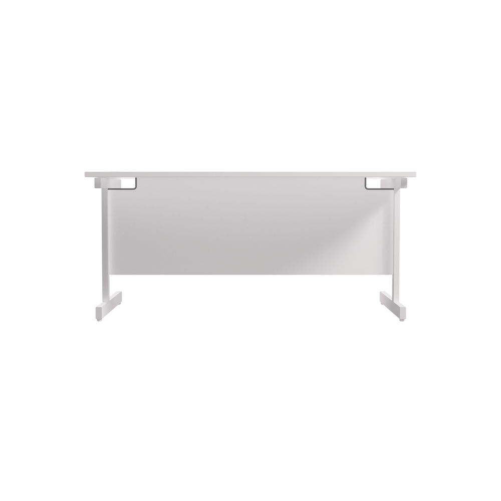 Jemini 1600x800mm White/White Single Rectangular Desk