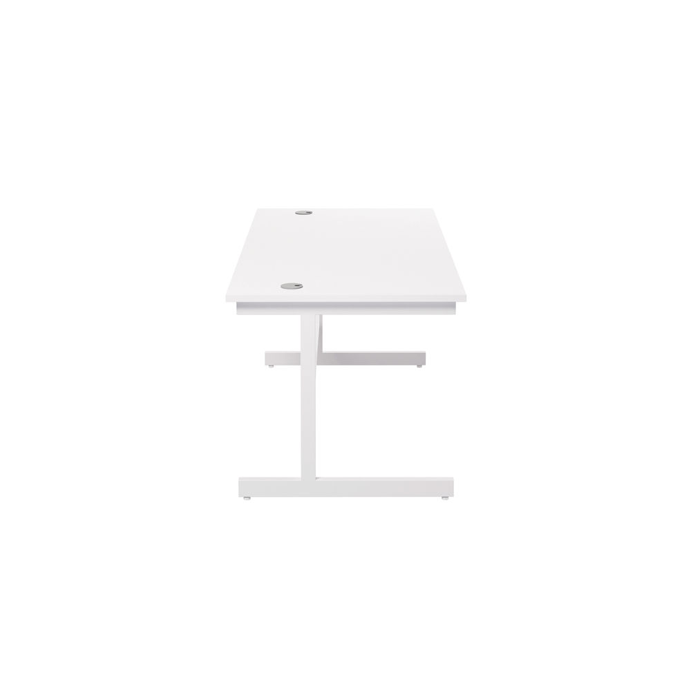 Jemini 1800x800mm White/White Single Rectangular Desk