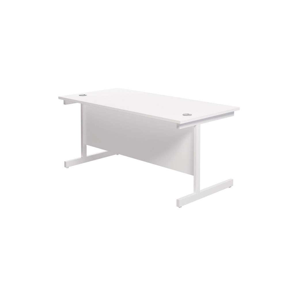 Jemini 1800x800mm White/White Single Rectangular Desk