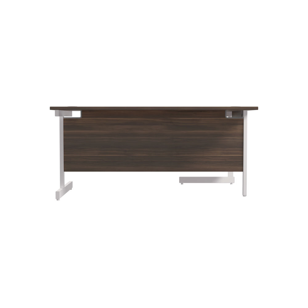 Jemini 1800mm Dark Walnut/White Left Hand Radial Desk