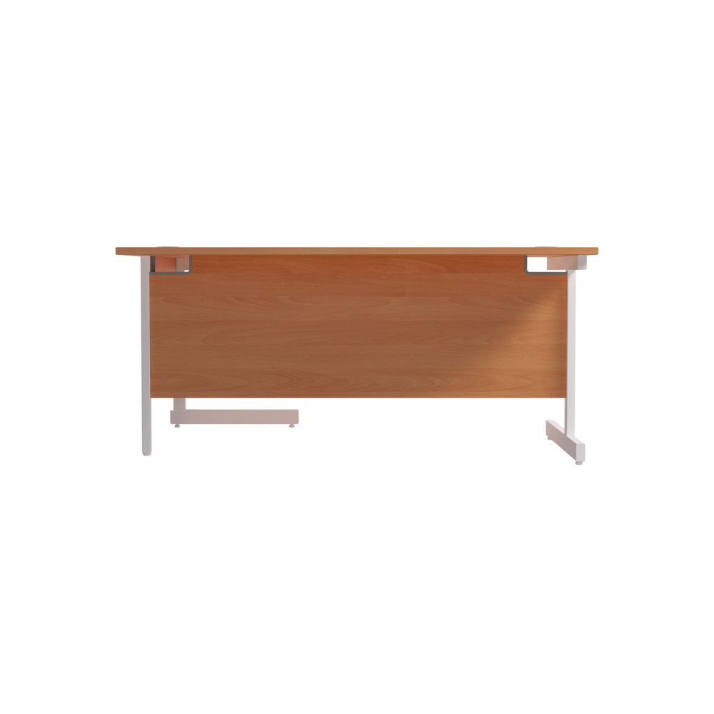 Jemini 1800mm Beech/White Right Hand Radial Desk